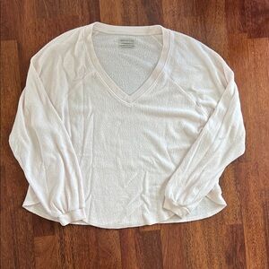 Urban Outfitters Cream Long Sleeve Tee